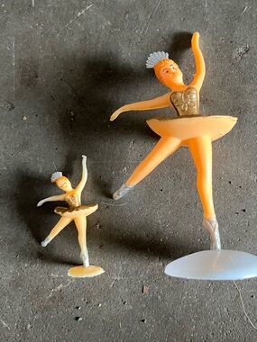 VINTAGE ballerina cake toppers